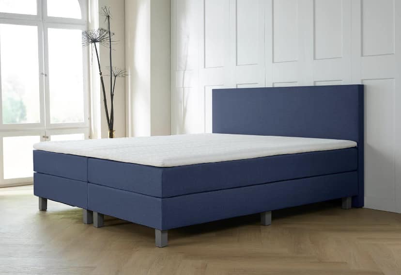 elektrische boxspring blauw